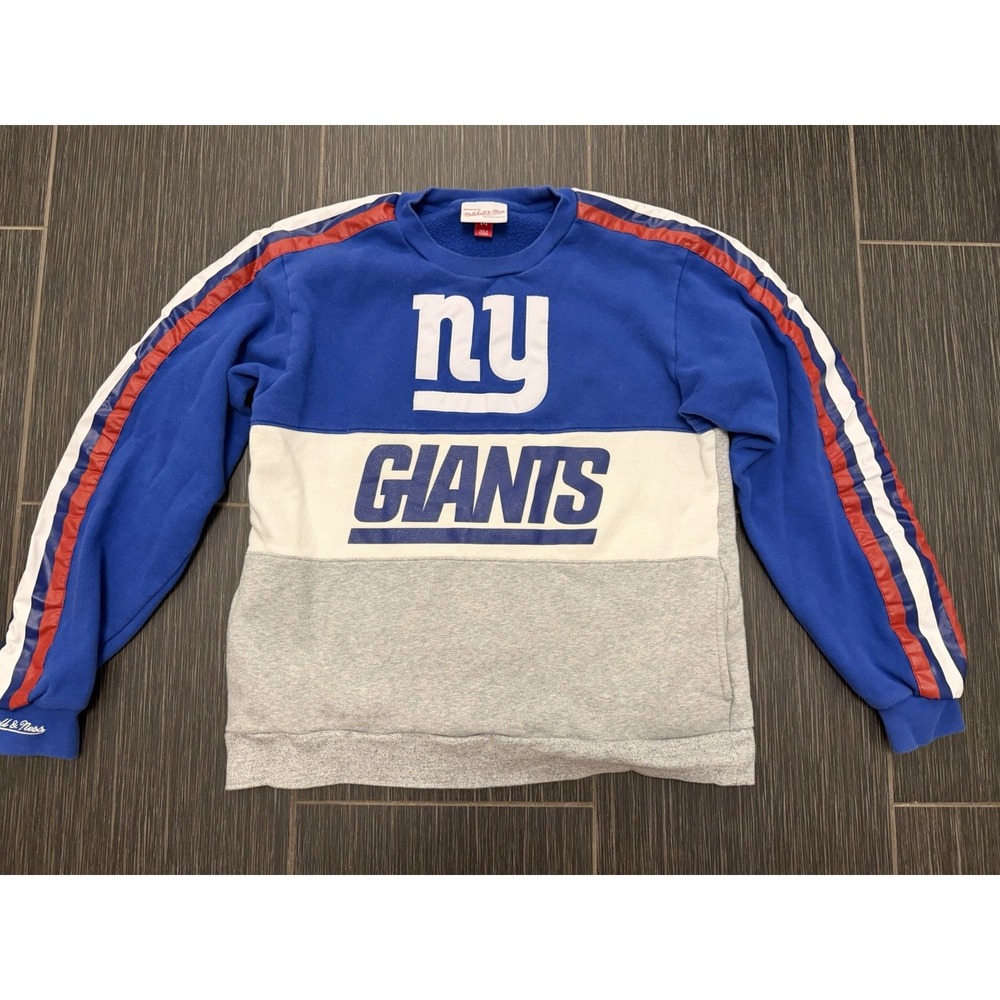 New York Giants Mitchell & Ness Sweatshirt Sz M Athleisure Hockey Football